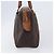 Céline Borsa Boston CELINE Macadam Canvas PVC Leather Brown Gold Auth 200674 Marrone D'oro - vista 4