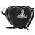 Borsa a tracolla Vivienne Westwood in pelle nera argento Auth 202138V Nero