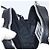 Borsa a tracolla Vivienne Westwood in pelle nera argento Auth 202138V Nero - vista 21