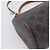 Céline CELINE Macadam Canvas Triomphe Cylinder Bag PVC 2way Brown Gold Auth 203772SAM Castaño Dorado - vista 16