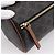 Céline CELINE Macadam Canvas Triomphe Cylinder Bag PVC 2way Brown Gold Auth 203772SAM Castaño Dorado - vista 19