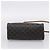 Céline CELINE Macadam Canvas Triomphe Cylinder Bag PVC 2way Brown Gold Auth 203772SAM Castaño Dorado - vista 5