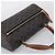 Céline CELINE Macadam Canvas Triomphe Cylinder Bag PVC 2way Brown Gold Auth 203772SAM Castaño Dorado - vista 6
