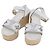Sandali LOUIS VUITTON Star Board Line in pelle bianca LV Auth 202318M Bianco