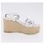 Sandali LOUIS VUITTON Star Board Line in pelle bianca LV Auth 202318M Bianco - vista 21