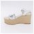 Sandali LOUIS VUITTON Star Board Line in pelle bianca LV Auth 202318M Bianco - vista 6