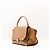 Céline Borsa Celine Trapeze in pelle e camoscio Taupe Sabbia - vista 2