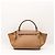 Céline Borsa Celine Trapeze in pelle e camoscio Taupe Sabbia - vista 3