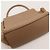 Céline Borsa Celine Trapeze in pelle e camoscio Taupe Sabbia - vista 6