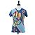 T-shirt Christian Dior in cotone Blue Auth 203044M