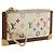 LOUIS VUITTON Monogram Multicolor Pochette Cles White M92655 LV Auth BA15747 Weiß