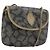 Autre Marque Borsa a tracolla SAINT LAURENT PVC Canvas Gray Auth 200711 Marrone