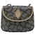 Autre Marque Borsa a tracolla SAINT LAURENT PVC Canvas Gray Auth 200711 Marrone - vista 13