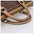 Céline Borsa Business CELINE Macadam PVC Pelle Marrone Tono Oro Auth ti4006 - vista 7