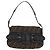 Borsa a tracolla FENDI Zucca Canvas con catena Nero Marrone Auth 201338V - vista 13