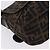 Borsa a tracolla FENDI Zucca Canvas con catena Nero Marrone Auth 201338V - vista 16