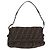 Borsa a tracolla FENDI Zucca Canvas con catena Nero Marrone Auth 201338V - vista 2