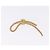 Broche Christian Dior metal Conjunto de 2 Tom Dourado Auth SW2814 - vista 3