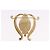 Broche Christian Dior metal Conjunto de 2 Tom Dourado Auth SW2814 - vista 7