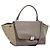 Céline Borsa a mano CELINE Trapeze in pelle scamosciata 2way Beige Silver Auth hk4044 Argento