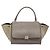 Céline Borsa a mano CELINE Trapeze in pelle scamosciata 2way Beige Silver Auth hk4044 Argento - vista 13