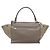 Céline Borsa a mano CELINE Trapeze in pelle scamosciata 2way Beige Silver Auth hk4044 Argento - vista 2