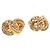 Orecchini Christian Dior Metal Gold Tone Auth ti4010