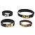 Céline Cinto CELINE em Couro Conjunto de 5 Castanho Tom Dourado Prateado Auth BA15477 Marrom Prata
