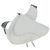 Borsa a tracolla Christian Dior Saddle in pelle bianca e argento Auth 202179V Bianco