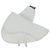 Borsa a tracolla Christian Dior Saddle in pelle bianca e argento Auth 202179V Bianco - vista 13