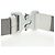 Borsa a tracolla Christian Dior Saddle in pelle bianca e argento Auth 202179V Bianco - vista 15