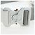 Borsa a tracolla Christian Dior Saddle in pelle bianca e argento Auth 202179V Bianco - vista 8