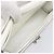 Maison Martin Margiela Maison Margiela Borsa a tracolla con catena in pelle bianca e argento Auth BA15629M Bianco - vista 11