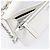 Maison Martin Margiela Maison Margiela Borsa a tracolla con catena in pelle bianca e argento Auth BA15629M Bianco - vista 22