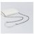 Maison Martin Margiela Maison Margiela Borsa a tracolla con catena in pelle bianca e argento Auth BA15629M Bianco - vista 6