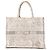 DIOR - Borsa Book Tote grande in toile de jouy grigia Grigio