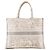 DIOR - Borsa Book Tote grande in toile de jouy grigia Grigio - vista 3