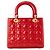 Autre Marque DIOR - Borsa a mano Lady Dior Medium in pelle cannage verniciata rossa Rosso - vista 3