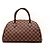 Borsa a mano Louis Vuitton Speedy 30 Damier Ebene Canvas Marrone