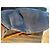 Autre Marque Borsa a spalla Giordano Frangipani in camoscio blu e pelle marrone - vista 6