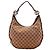 Borsa Hobo Gucci in tela monogramma Marrone