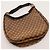 Borsa Hobo Gucci in tela monogramma Marrone - vista 6