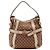Borsa Hobo Gucci in tela monogram Marrone Beige