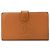 Cartera bi-fold Chanel en piel caviar marrón Castaño