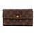 Portafoglio lungo Louis Vuitton Monogram Canvas Marrone