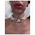 Collana Vivienne Westwood "Orb" con perle e cristalli Argento Bianco - vista 10
