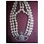 Collana Vivienne Westwood "Orb" con perle e cristalli Argento Bianco - vista 14