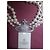Collana Vivienne Westwood "Orb" con perle e cristalli Argento Bianco - vista 4