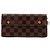 Cartera Sarah Louis Vuitton en lona Damier Ebene Castaño