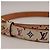 Cintura Louis Vuitton Monogram Multicolore Bianco D'oro - vista 5